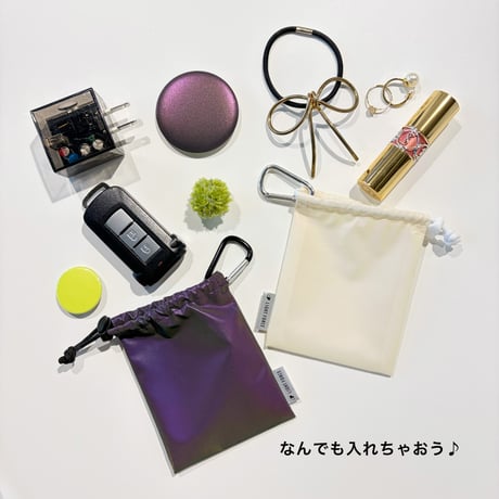 オーロラリフレクター ミニ巾着ポーチ