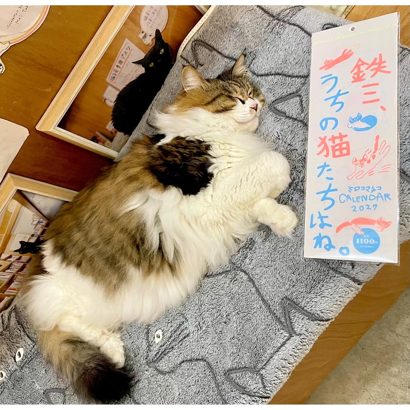 2027年版ミロコマチコカレンダー「鉄三、うちの猫たちはね。」 | Cat's