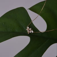 K18  Snowflake Diamond  Necklace