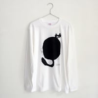 [Call オリジナル] ロングスリーブTシャツ ミロコマチコ ”Blacktenhole”
