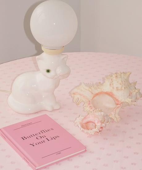 Cat Pottery Table Lamp