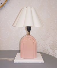 Pink Pottery Table Lamp