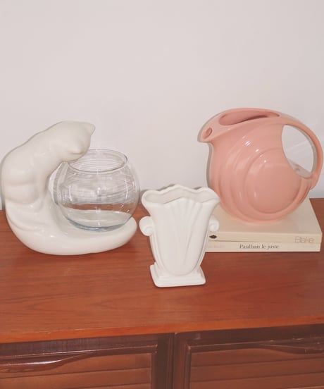 Haeger Potteries - Relief White Vase