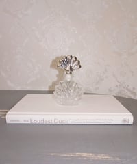 Silver Shell Top Perfume Bottle