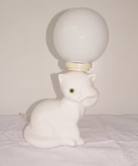 Cat Pottery Table Lamp