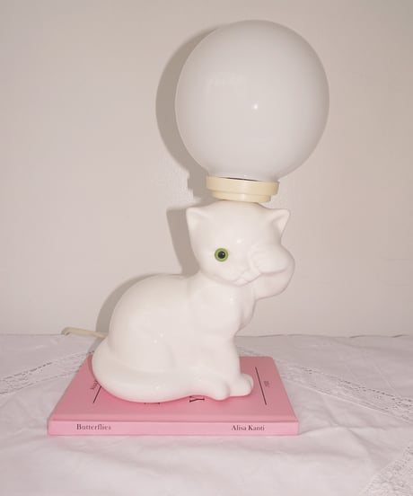 Cat Pottery Table Lamp