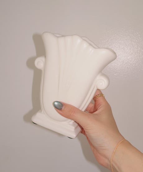 Haeger Potteries - Relief White Vase