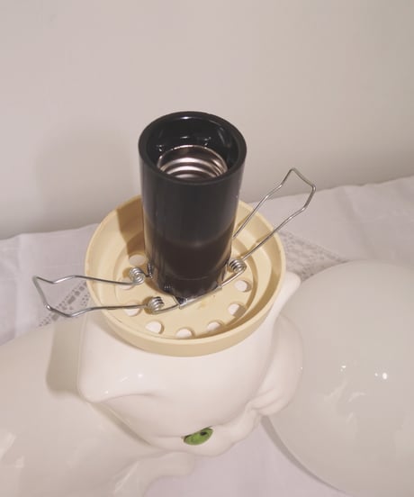 Cat Pottery Table Lamp