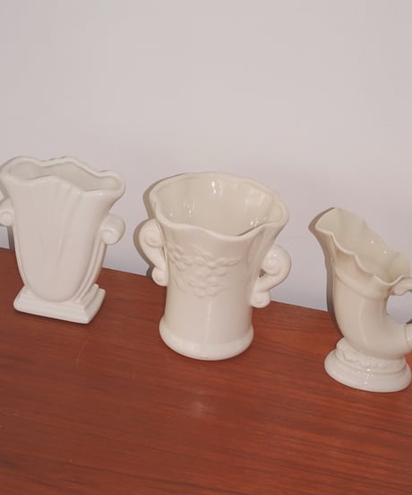 Haeger Potteries - Relief White Vase