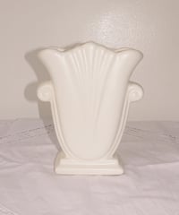 Haeger Potteries - Relief White Vase