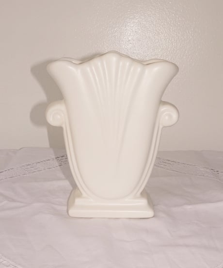 Haeger Potteries - Relief White Vase