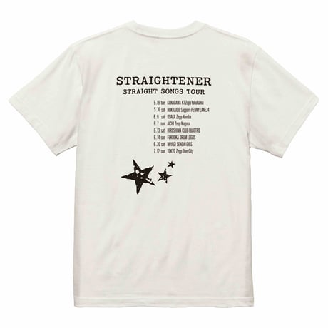 STRAIGHT SONGS TOUR Tee （Vanilla White）