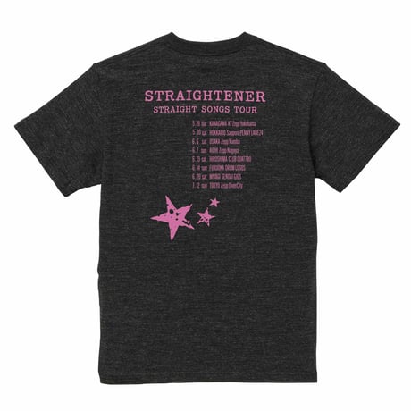 STRAIGHT SONGS TOUR Tee （Heather Black）