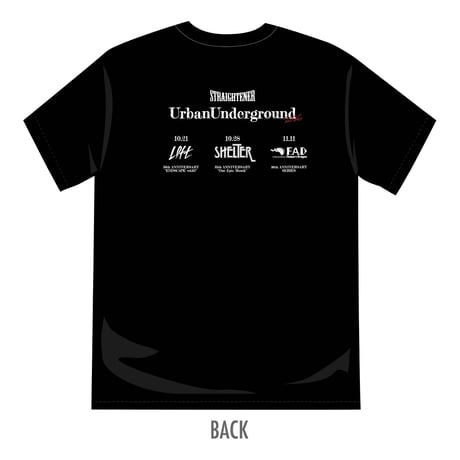 Urban Underground Tee （BLACK）＆ Audience Pass Set
