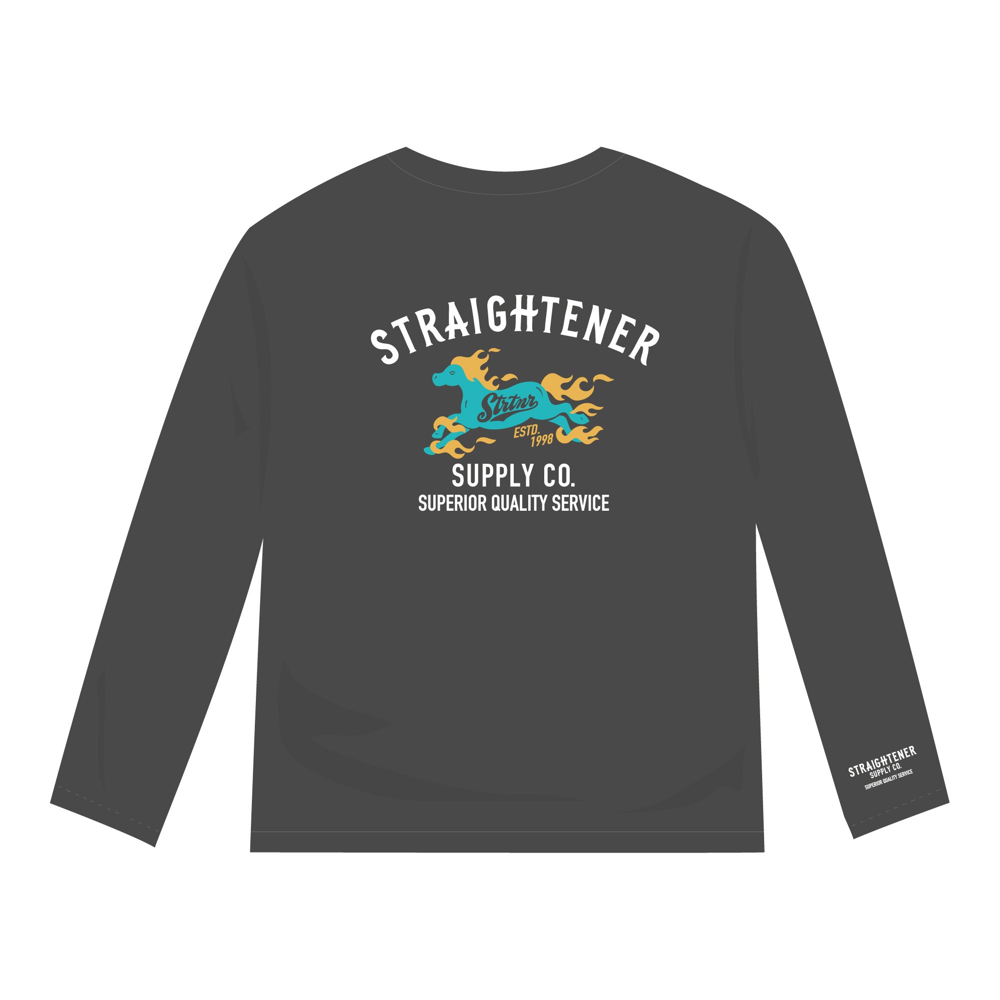 2026 Long Sleeve Tee （Sumi） | STRAIGHTENER ONL