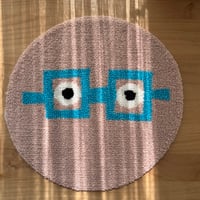 Goma Round Mat - めがね