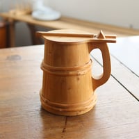 北欧ヴィンテージ 木製蓋付きジョッキ1993年Stånka・260708
