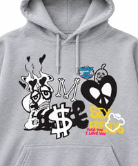 GRAPHIC PULL OVER HOODIE