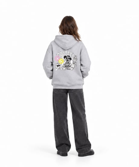 GRAPHIC PULL OVER HOODIE