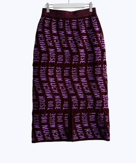 【HCAE】  REVERSIBLE LOGO JACQUARD SKIRT   E26A0039