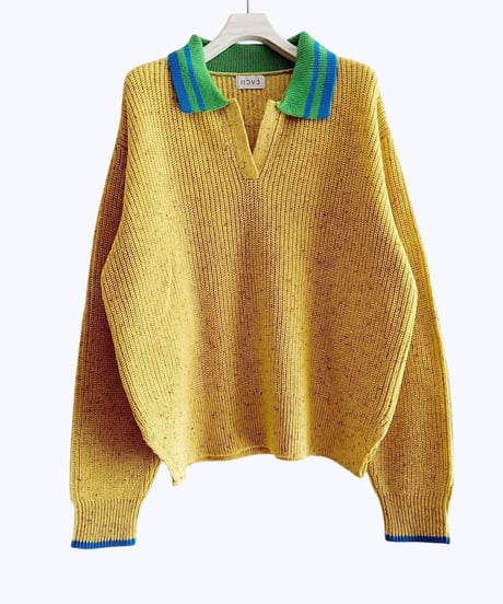 【HCAE】  NEP KNIT PULLIVER  E26A0042