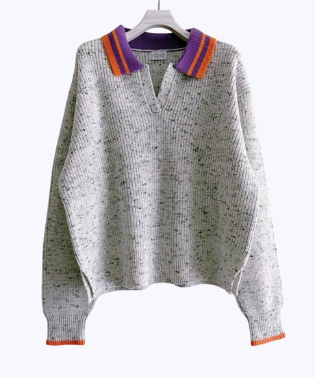 【HCAE】  NEP KNIT PULLIVER  E26A0042