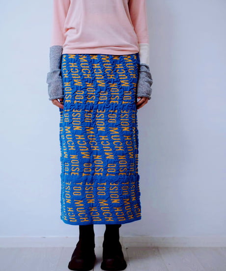【HCAE】  REVERSIBLE LOGO JACQUARD SKIRT   E26A0039