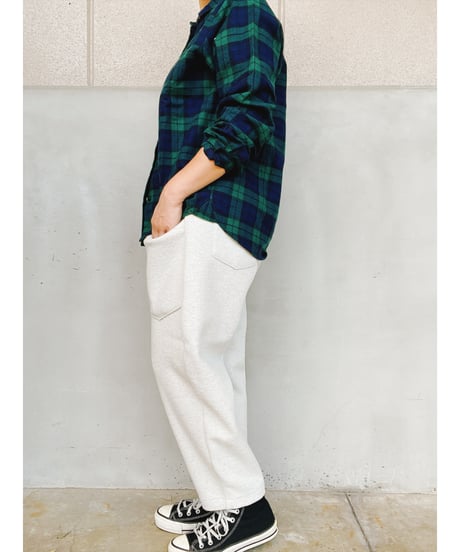 NATURAL LAUNDRY│ショート丈Wリングワイドテーパードパンツ
