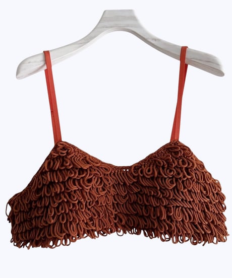 【HCAE】  LOOP KNIT BUSTIER  E26A0032
