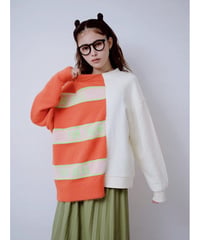【HCAE】MIXD FABRIC SWEAT SHIRT    E26A0041