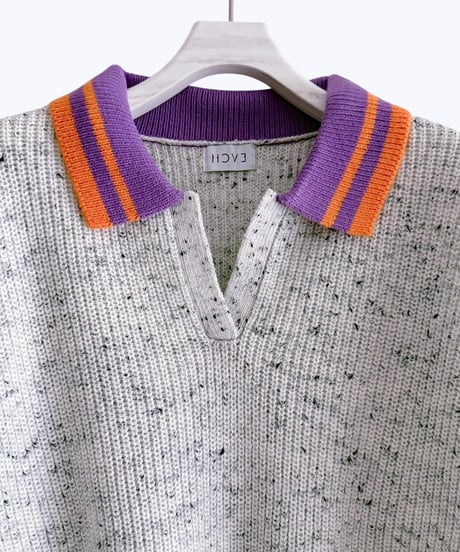 【HCAE】  NEP KNIT PULLIVER  E26A0042