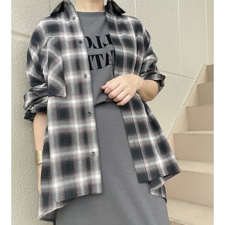 セブンフェアリーCYNICAL 半袖 ロングシャツ グレー新品 CYNICAL