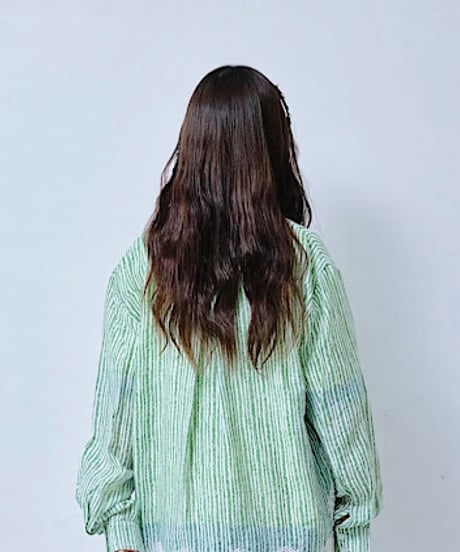 【HCAE】 LACE STRIPE SHIRT　E27S0001