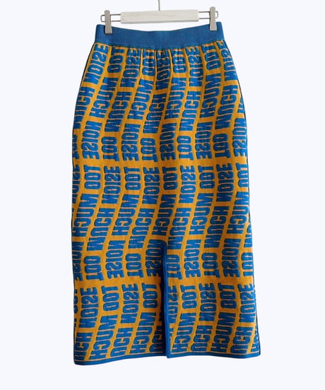 【HCAE】  REVERSIBLE LOGO JACQUARD SKIRT   E26A0039