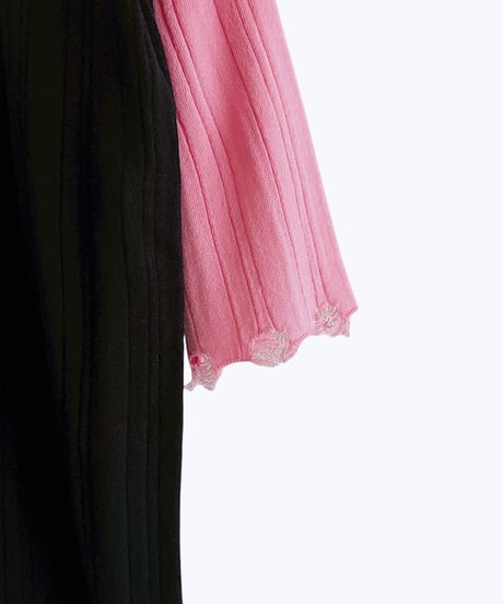 【HCAE】  DAMAGED  KNIT DRESS   E26A0043