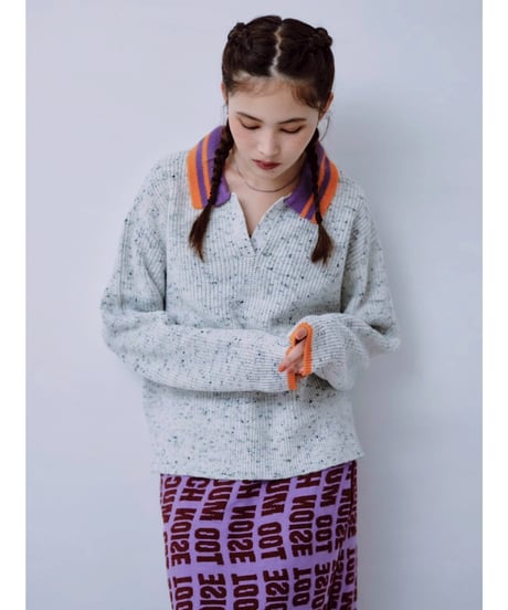 【HCAE】  NEP KNIT PULLIVER  E26A0042