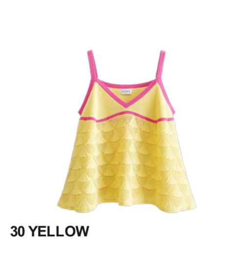 【HCAE】 CONTRAST KNIT CAMISOLE　E27S0013