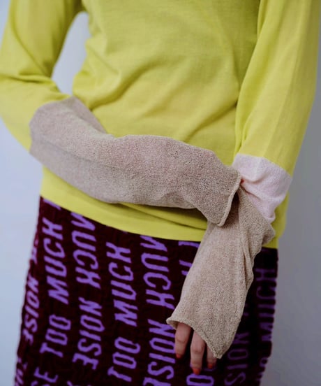 【HCAE】 COLOR CUFF KNIT TOP  E26A0036
