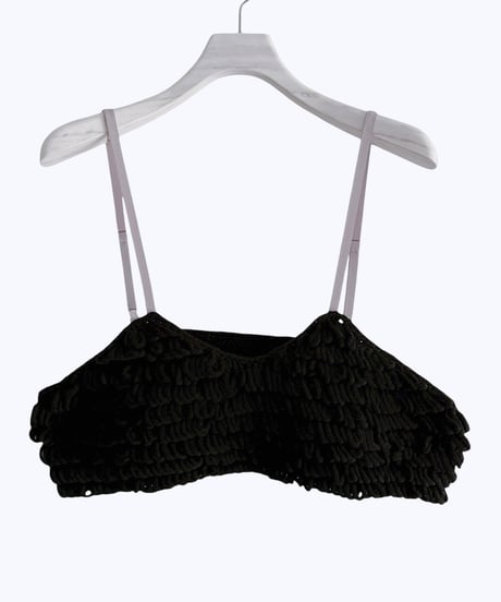 【HCAE】  LOOP KNIT BUSTIER  E26A0032