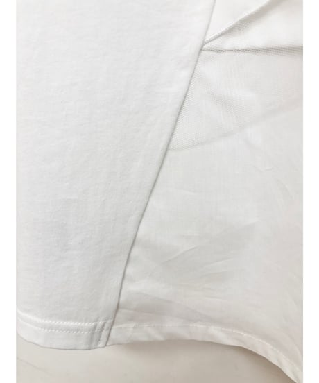 Paulinebleu｜ アシンメトリーレイヤードTシャツ