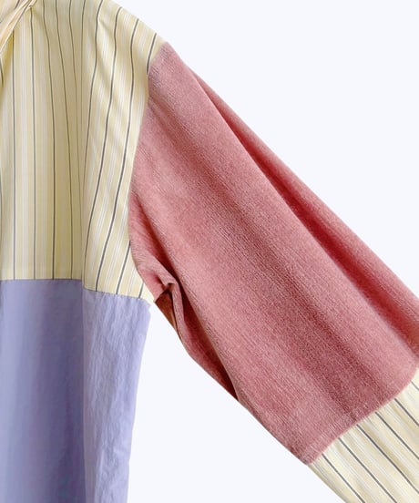 【HCAE】 MIXD PANEL SHIRT　E26A0030