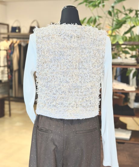 TORRZZO DONNA｜ツイードライクニットベスト 6268-434