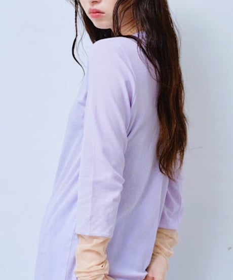 【HCAE】 COLOR CUFF L/S TEE　E27S0005
