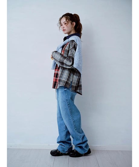 HCAE│ PANELED CHECK PULLOVER