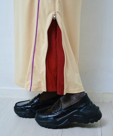 【HCAE】 ZIP MESH SKIRT　E27S0008