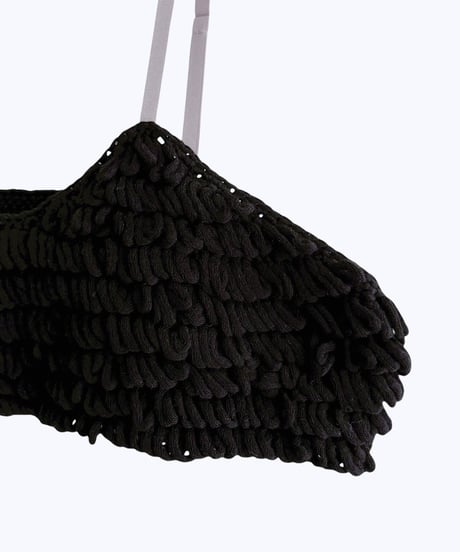 【HCAE】  LOOP KNIT BUSTIER  E26A0032