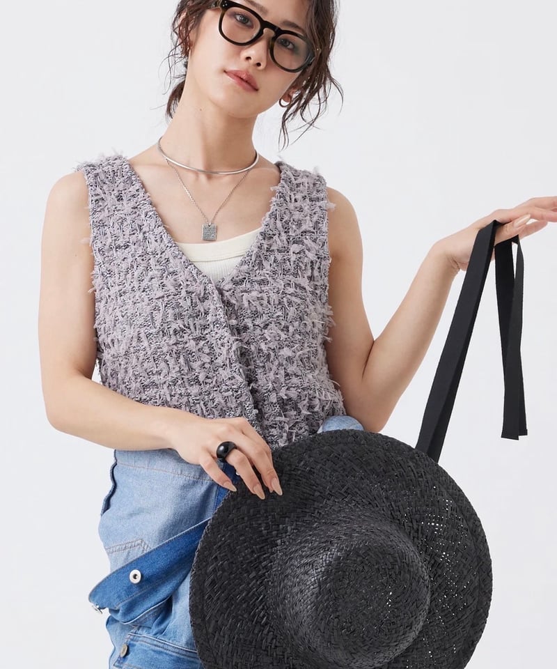 TORRZZO DONNA｜ツイードライクニットベスト 6268-434 | TO
