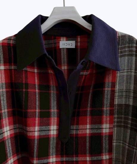 HCAE│ PANELED CHECK PULLOVER