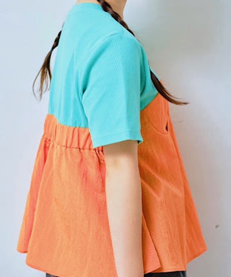 【HCAE】 BUSTIER LAYERED TOP　E27S0016