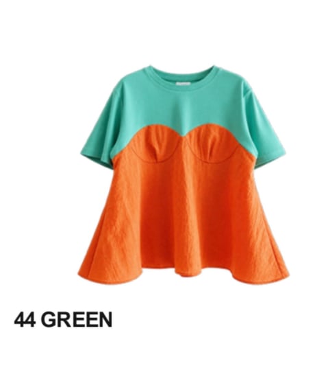 【HCAE】 BUSTIER LAYERED TOP　E27S0016